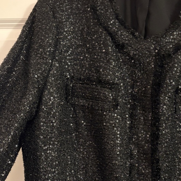 Chico's Black Textured Blazer - Picture 4 of 10